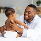 Caregiver supporting a client